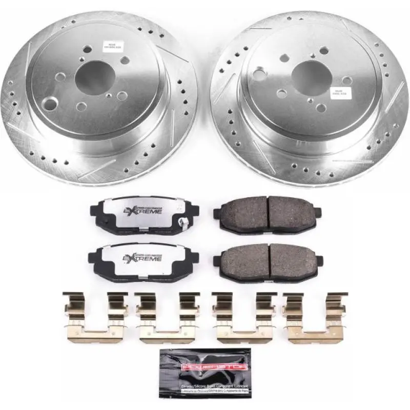 Power Stop 13-16 Scion Fr-S Rear Z26 Street Warrior Brake Kit 1