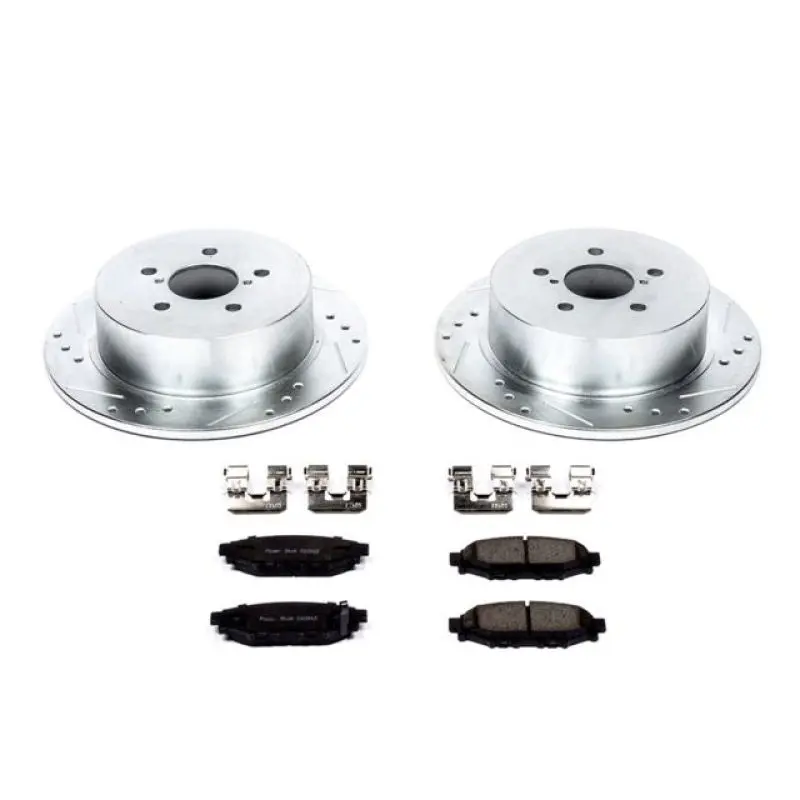 Power Stop 05-09 Subaru Legacy Rear Z23 Evolution Sport Brake Kit 1