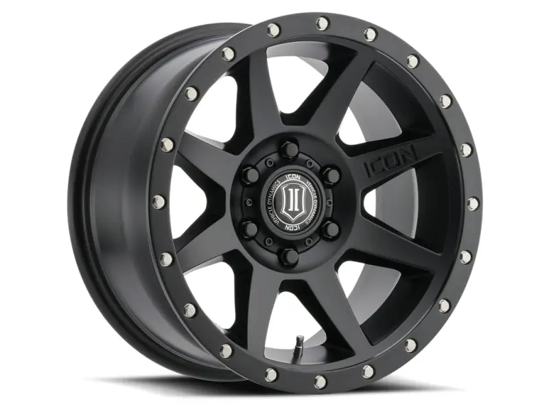 Icon Rebound 18X9 6X5.5 25Mm Offset 6In Bs 95.1Mm Bore Satin Black Wheel 1