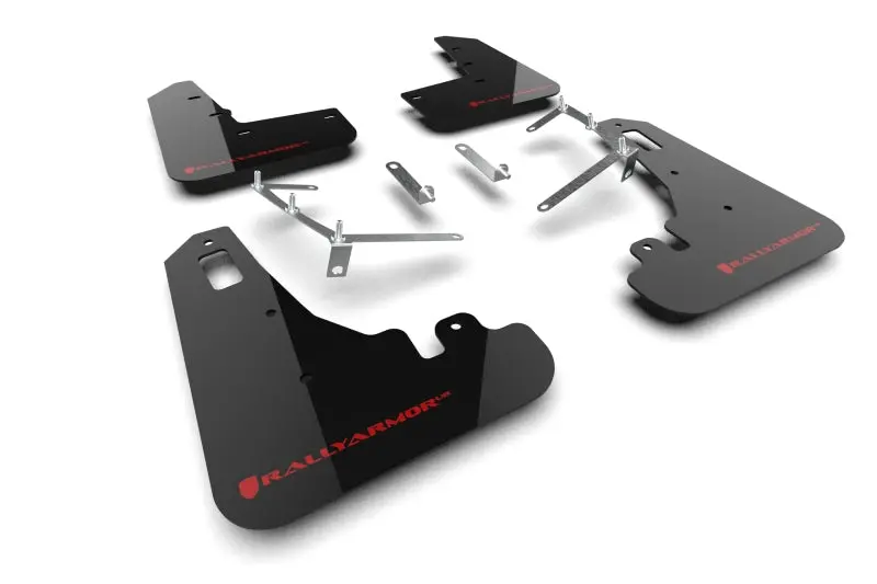 Rally Armor 22-26 Subaru Brz / Toyota Gr86 Black Ur Mud Flap W/Red Logo 1
