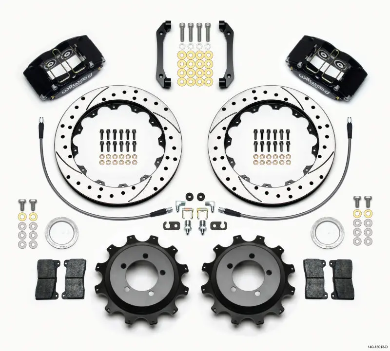 Wilwood Dynapro Radial Rear Kit 12.88In Drilled 2006-2007 Subaru Wrx W/Lines 1