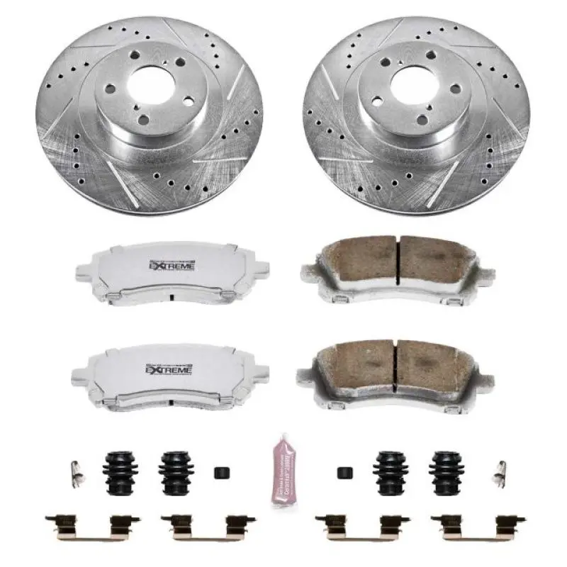 Power Stop 02-03 Subaru Impreza Front Z26 Street Warrior Brake Kit 1
