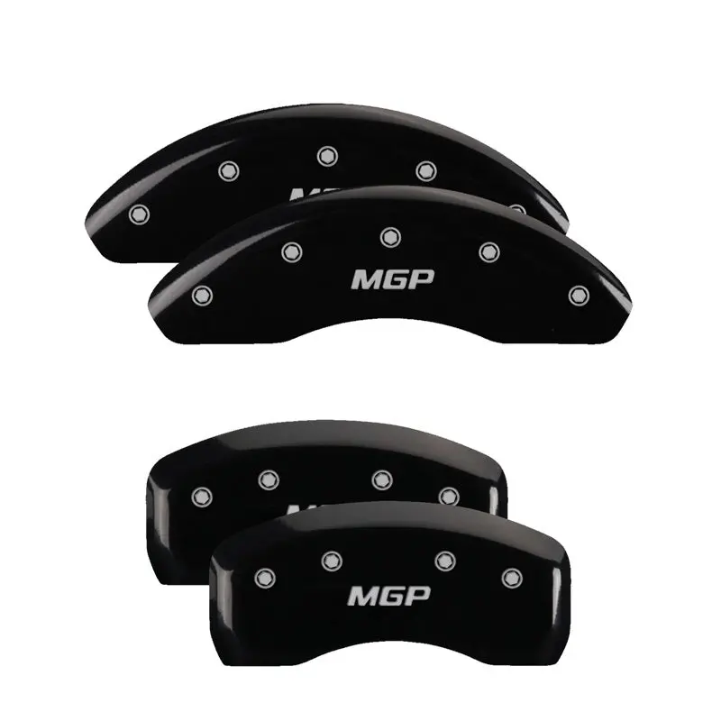 Mgp Engraved Brake Caliper Covers For 2018 Honda Accord – Front & Rear, Black Finish With Silver Chrome Accents 1