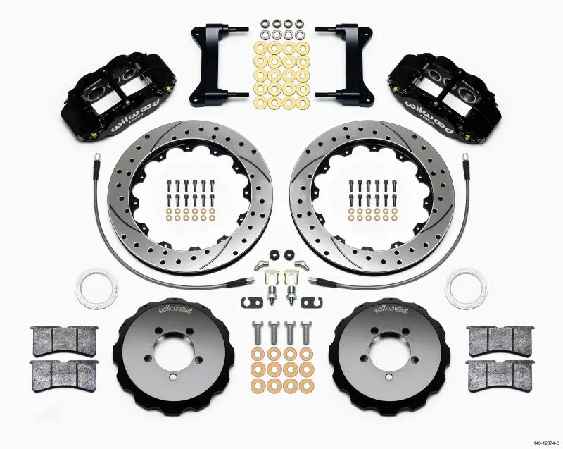 Wilwood Narrow Superlite 6R Front Hat Kit 13.06In Drilled 1999-2012 Subaru Wrx W/Lines 1