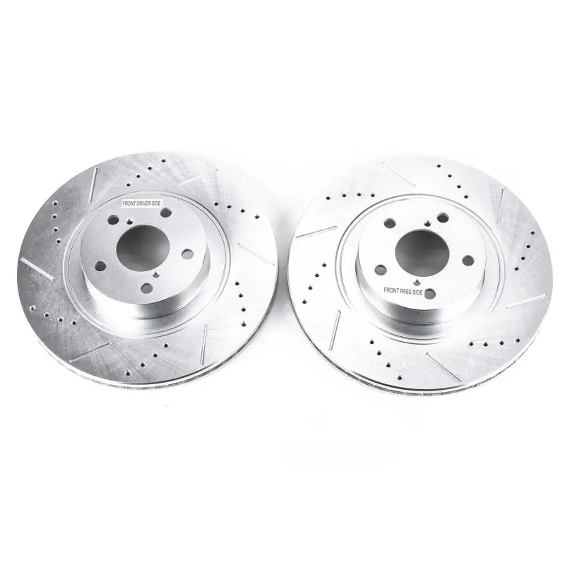 Power Stop 13-16 Scion Fr-S Front Evolution Drilled & Slotted Rotors - Pair 1