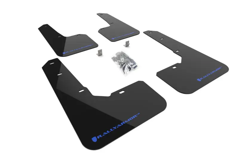 Rally Armor 22-25 Subaru Outback Wilderness Black Mud Flap Blue Logo 1