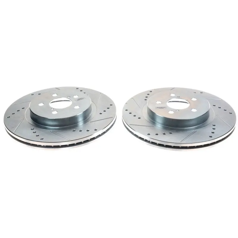 Power Stop 19-20 Subaru Forester Front Evolution Drilled & Slotted Rotors - Pair 1