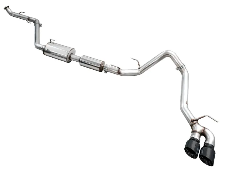 Awe Exhaust For 4Th Gen Toyota Tacoma Dual Diamond Black Tips 1