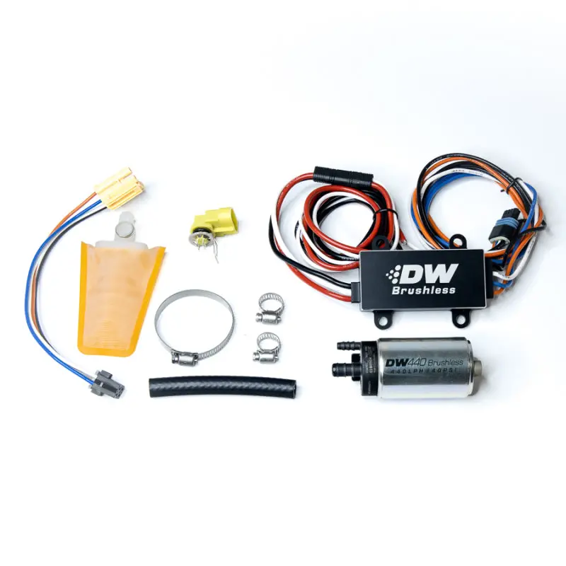 Deatschwerks Dw440 440Lph Brushless Fuel Pump Single/Dual Controller W/ Install Kit 93-07 Subaru Wrx 1