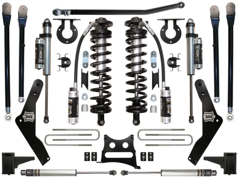 Icon Stage 5 Coilover Conversion System – 2011–2016 Ford F-250/F-350, 4–5.5 Inch Lift 1