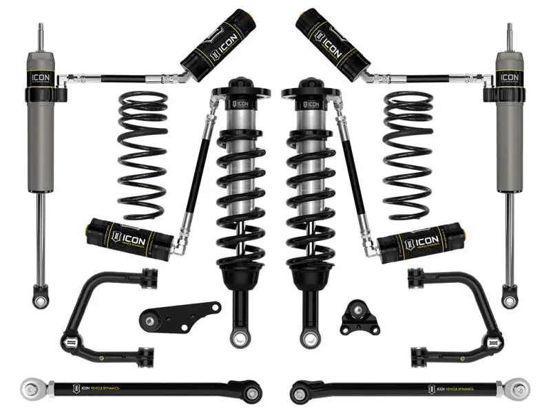 Icon 2024+ Toyota Tacoma 1.25In-3In Stage 7 Suspension System Tubular W/ Triple Rate Spring 1
