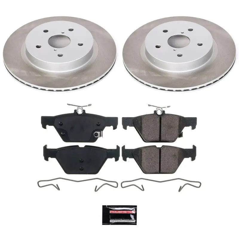Power Stop 16-20 Subaru Wrx Rear Semi-Coated Rotor Kit 1