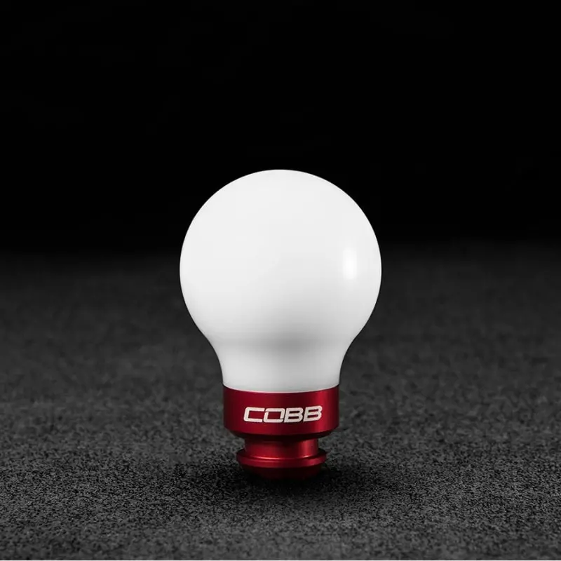 Cobb Subaru 5-Speed Cobb Knob - White W/ Race Red 1