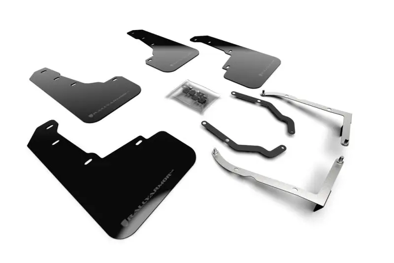 Rally Armor 18-23 Subaru Crosstrek Black Ur Mud Flap W/Grey Logo 1