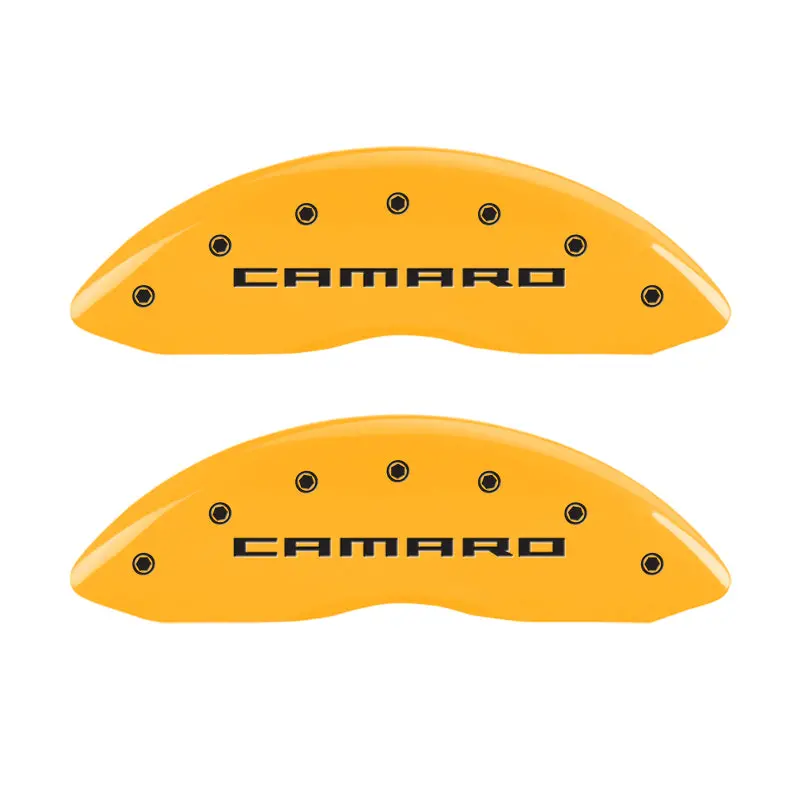 Mgp Gen 5 Camaro & Rs Caliper Covers – Yellow Finish With Black Chrome Engraving 1