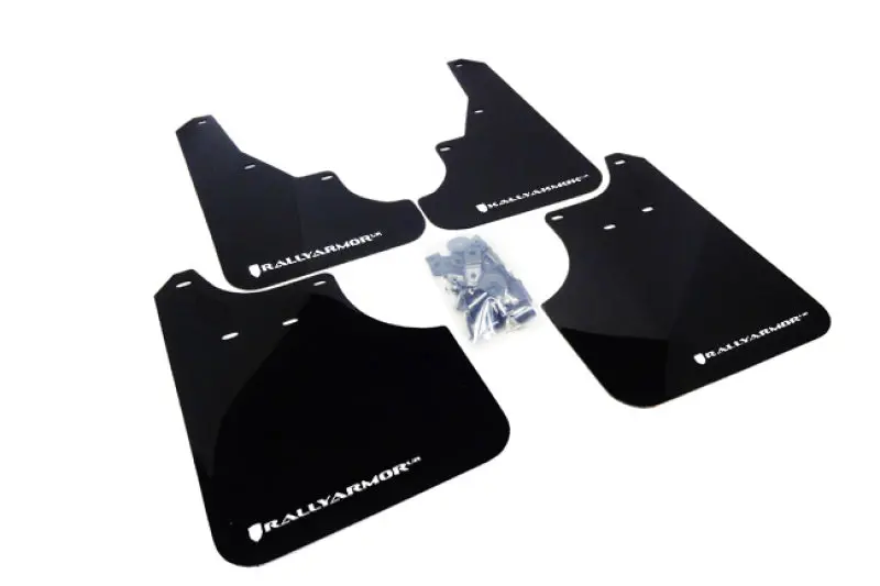 Rally Armor 09-13 Subaru Forester Black Ur Mud Flap W/ White Logo 1