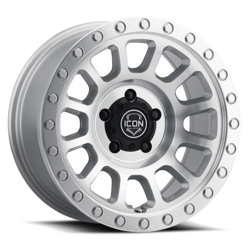 Icon Hulse 18X9 6X5.5 25Mm Offset 6In Bs Silver Machined 1