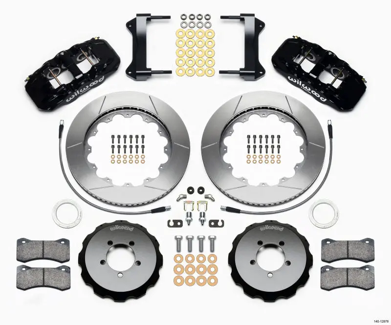 Wilwood Aero6 Front Hat Kit 14.00 1999-2012 Subaru Wrx W/Lines 1