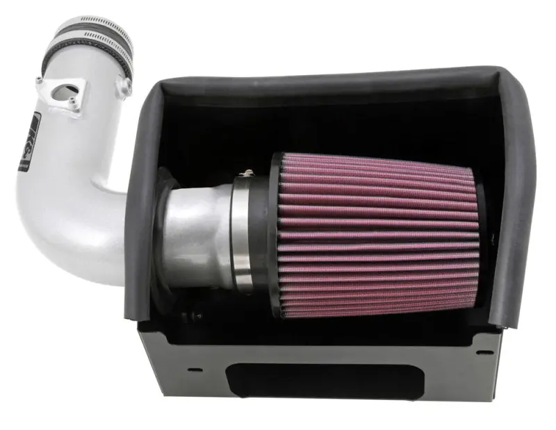 K&N 13 Subaru Brz 2.0L / 13 Scion Fr-S 2.0L Silver 69 Series Typhoon Intake 2