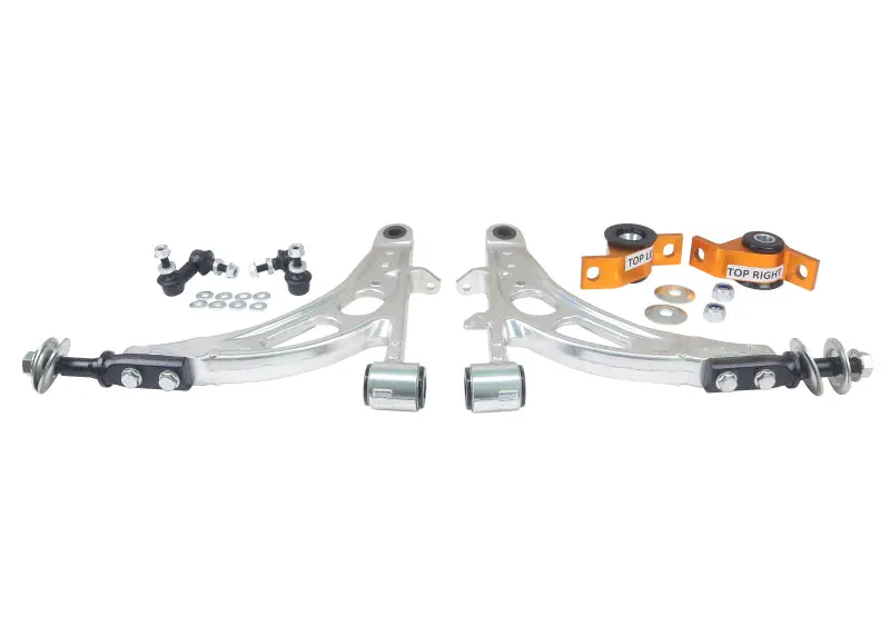 Whiteline 93-07 Subaru Impreza Front Lower Street Performance Alloy Control Arm Kit 1
