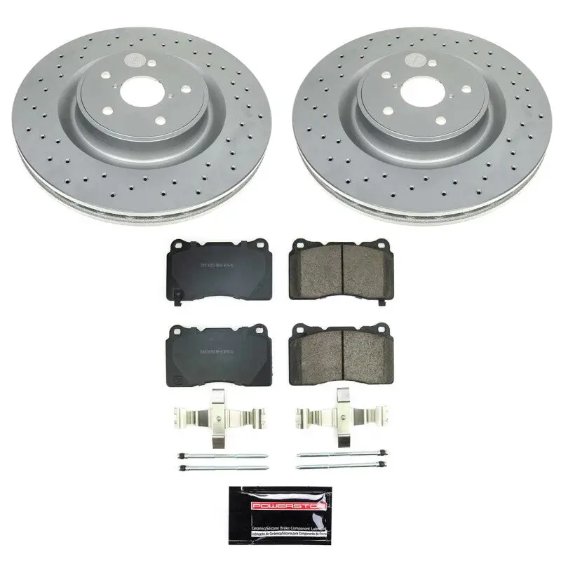 Power Stop 2021 Subaru Wrx Front Z17 Coated Brake Kit 1