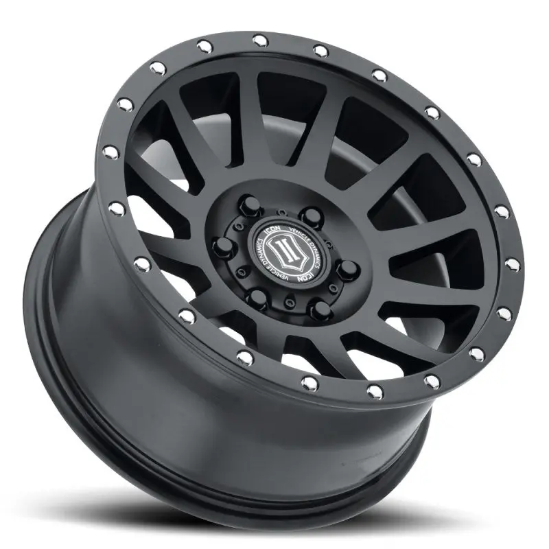 Icon Compression 17X8.5 6X5.5 25Mm Offset 5.75In Bs 95.1Mm Bore Satin Black Wheel 2