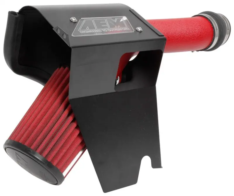 Aem 2018 Subaru Wrx Sti 2.5L H4 F/I Cold Air Intake System - Wrinkle Red 1