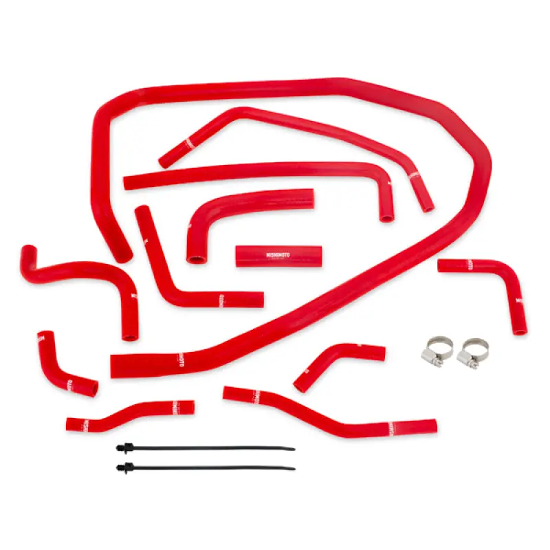 Mishimoto 2015 Subaru Wrx Red Silicone Radiator Coolant Ancillary Hoses Kit 2