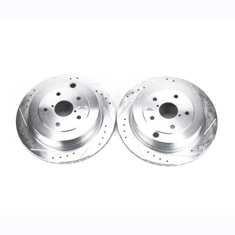 Power Stop 06-07 Subaru B9 Tribeca Rear Evolution Drilled & Slotted Rotors - Pair 1