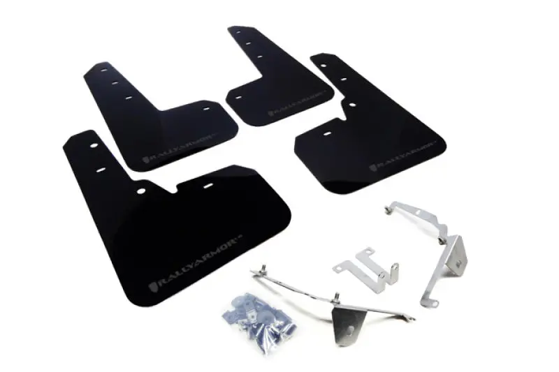 Rally Armor 13-17 Subaru Crosstrek Xv Black Ur Mud Flap W/Grey Logo 1