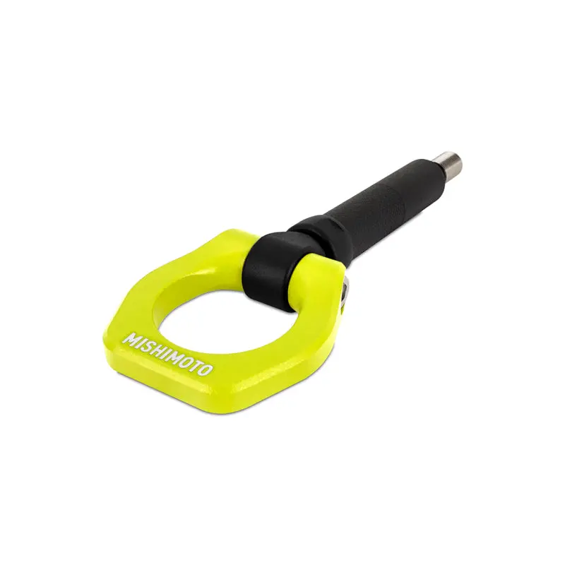 Mishimoto 02-07 Subaru Wrx/Sti Neon Yellow Racing Front Tow Hook 1