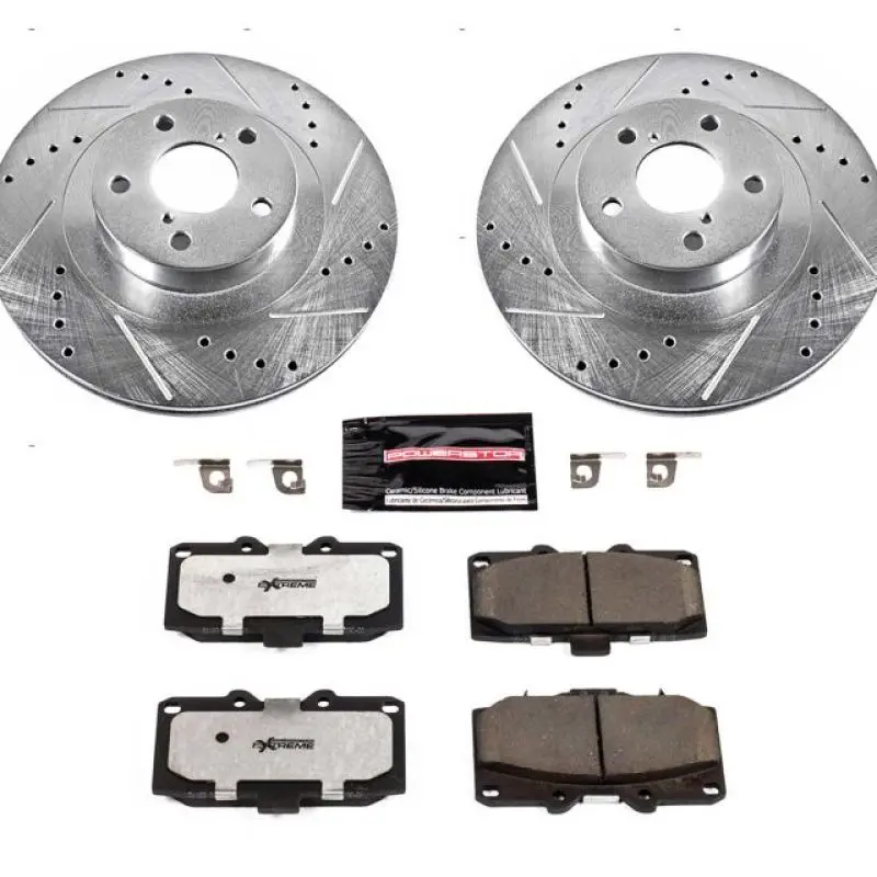 Power Stop 06-07 Subaru Impreza Front Z26 Street Warrior Brake Kit 1