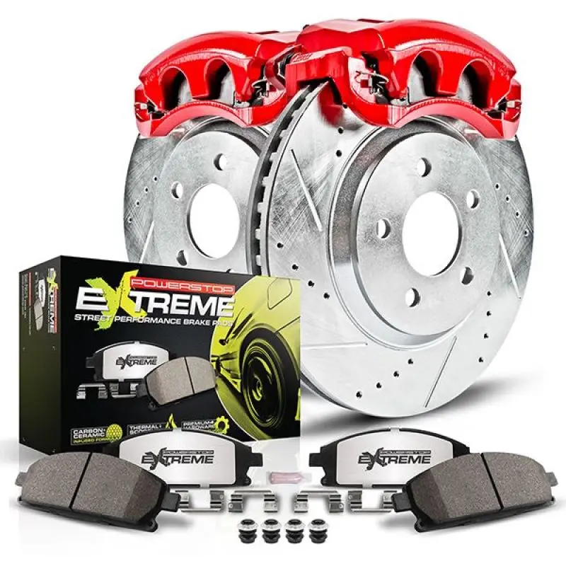 Power Stop 2004 Subaru Impreza Front Z26 Street Kit W/Calipers 1
