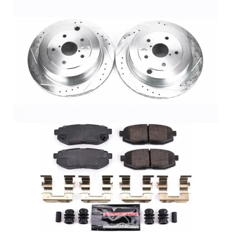 Power Stop 06-07 Subaru B9 Tribeca Rear Z23 Evolution Sport Brake Kit 1