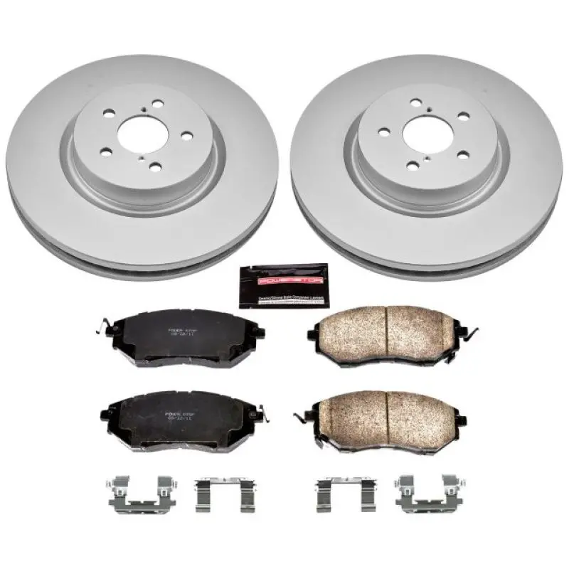 Power Stop 14-18 Subaru Forester Front Z17 Evolution Geomet Coated Brake Kit 1