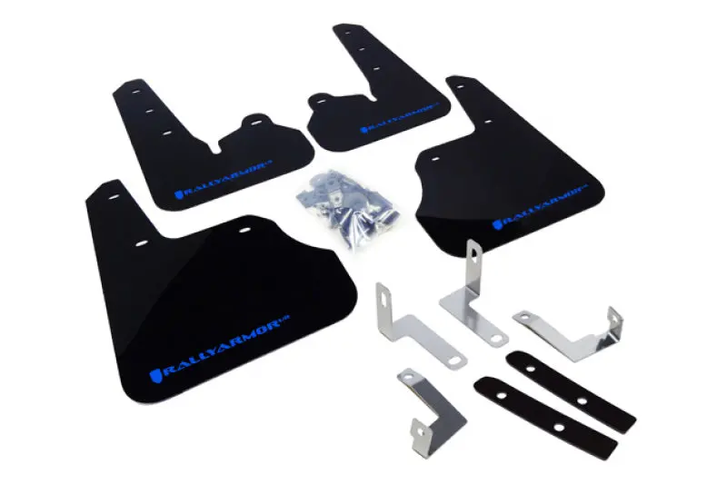 Rally Armor 12-16 Subaru Impreza 4D/5D Black Ur Mud Flap W/Blue Logo 1