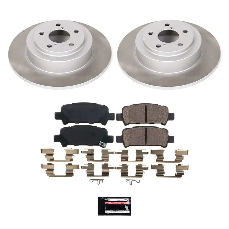 Power Stop 00-04 Subaru Outback Rear Semi-Coated Rotor Kit 1