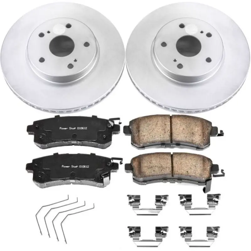 Power Stop 15-18 Subaru Legacy Front Z17 Evolution Geomet Coated Brake Kit 1