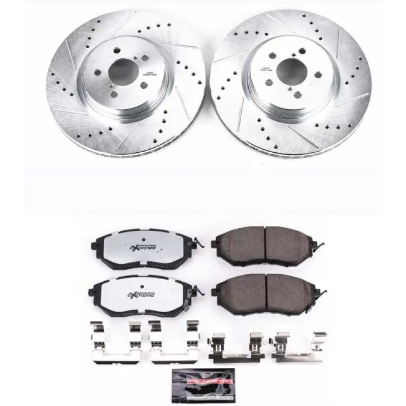 Power Stop 14-18 Subaru Forester Front Z26 Street Warrior Brake Kit 1
