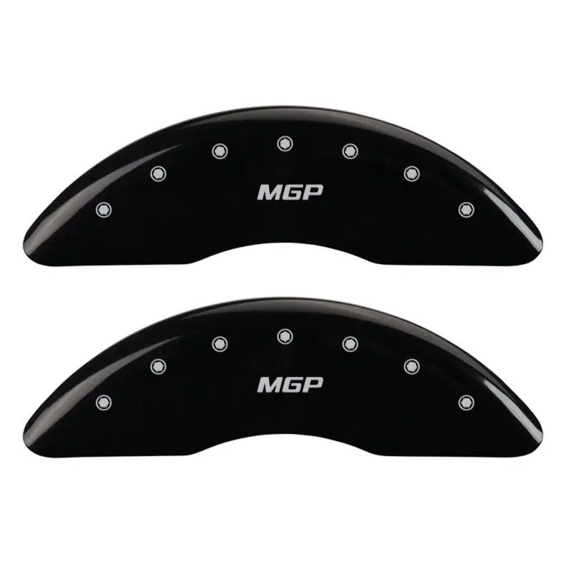 Mgp Engraved Caliper Covers – Front And Rear, Matte Black Finish With Silver Accent 1