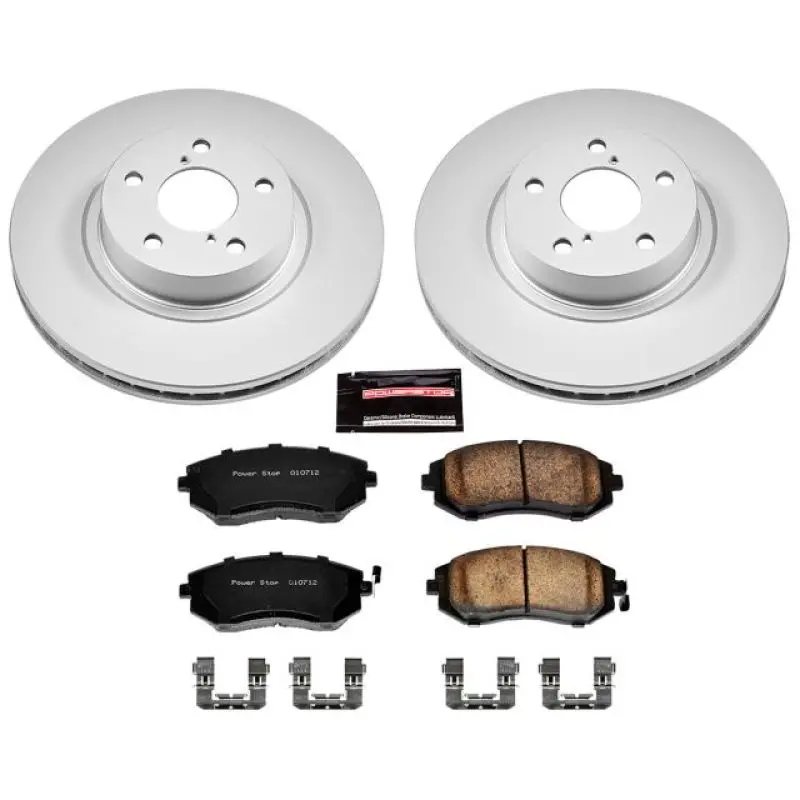 Power Stop 05-06 Saab 9-2X Front Z17 Evolution Geomet Coated Brake Kit 1