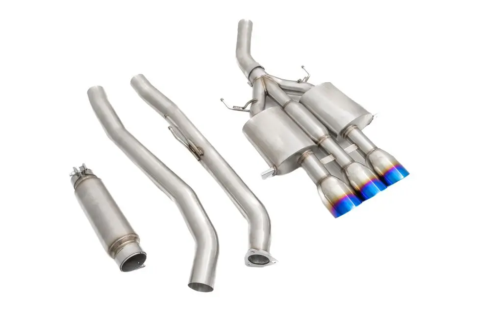 Honda Civic Type-R (Fk8) 2017+ Cat-Back Exhaust System (Burnt Tips) - Mr-Cbs-Hc17r-Bt 1