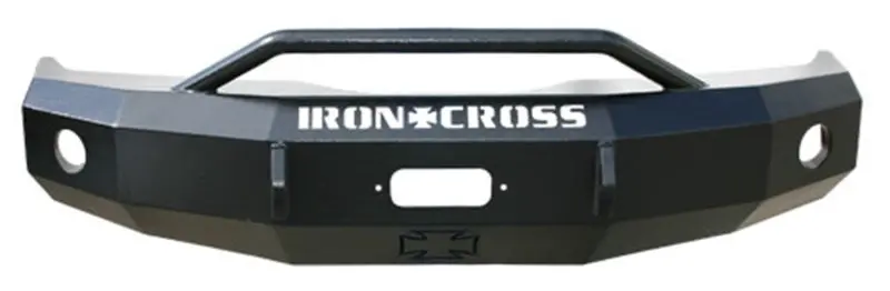 Iron Cross Heavy-Duty Push Bar – Gloss Black Front Bumper For 2012–2015 Toyota Tacoma 1