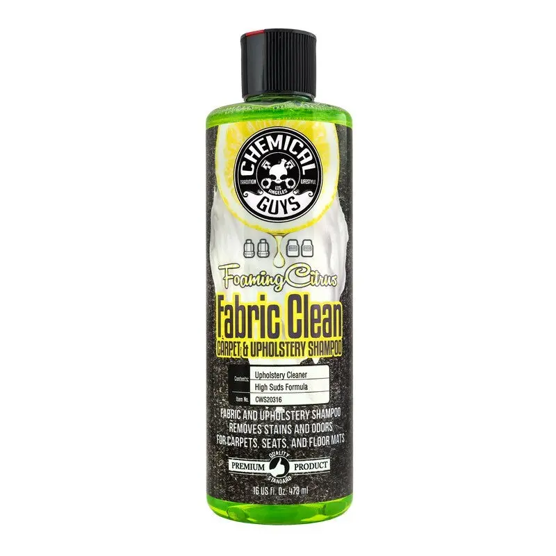 Chemical Guys Foaming Citrus Fabric & Carpet Cleaner – 16 Oz Odor-Eliminating Shampoo (P6) 1