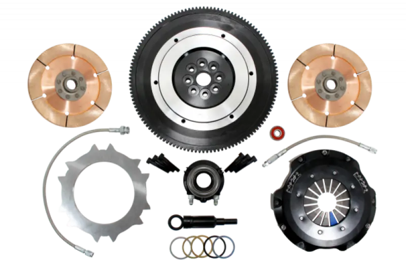Clutch Masters 07-09 Subaru Legacy Gt Spec B Push Style Race Twin-Disc 7.25In Clutch Kit 1