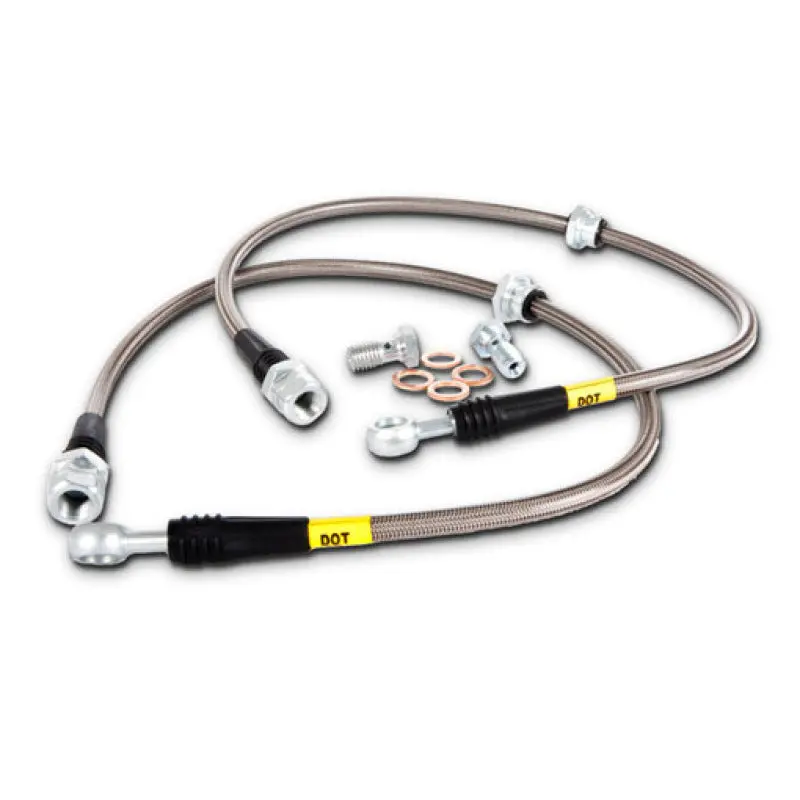 Stoptech Stainless Steel Rear Brake Line Kit For 2008–2010 Audi A5/S5 & 2009 A4 Sedan 1