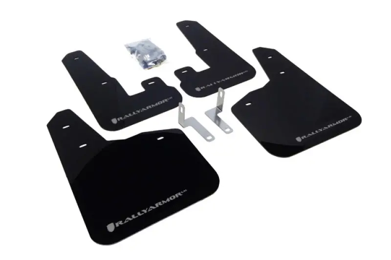 Rally Armor 10-14 Subaru Legacy Black Ur Mud Flap W/ Silver Logo 1