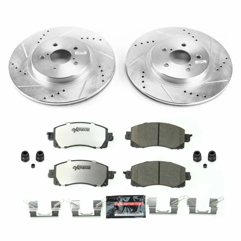 Power Stop 18-19 Subaru Crosstrek Front Z26 Street Warrior Brake Kit 1