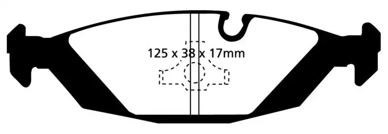Ebc Yellowstuff Rear Brake Pads For 1987–1988 Bmw M5 (E28) 3.5L 1