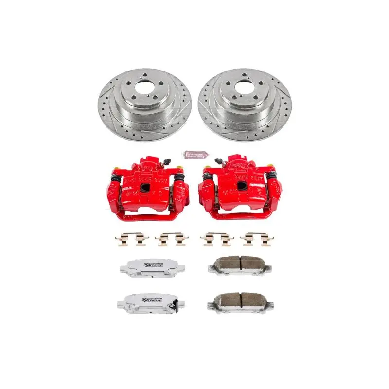 Power Stop 03-06 Subaru Baja Rear Z26 Street Warrior Brake Kit W/Calipers 1